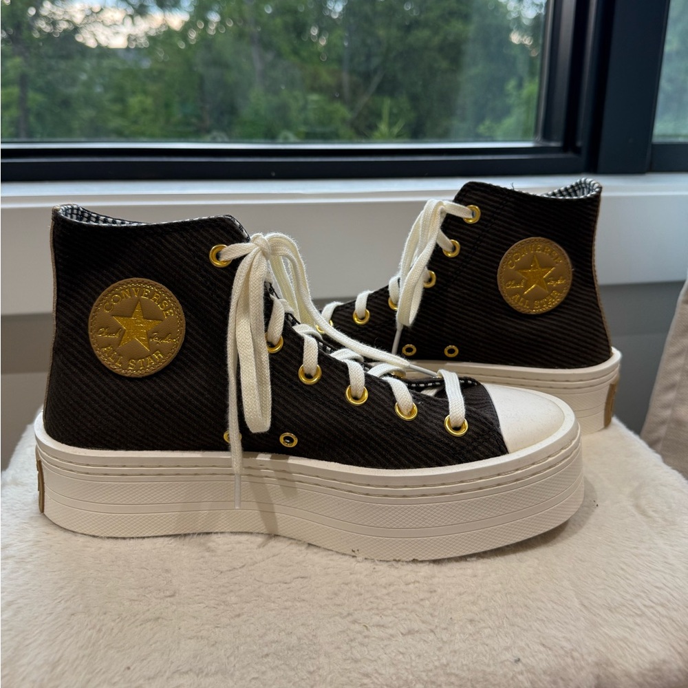 Converse Chuck Taylor All Star Modern Lift Platform Corduroy Fresh Brew Size 8.5